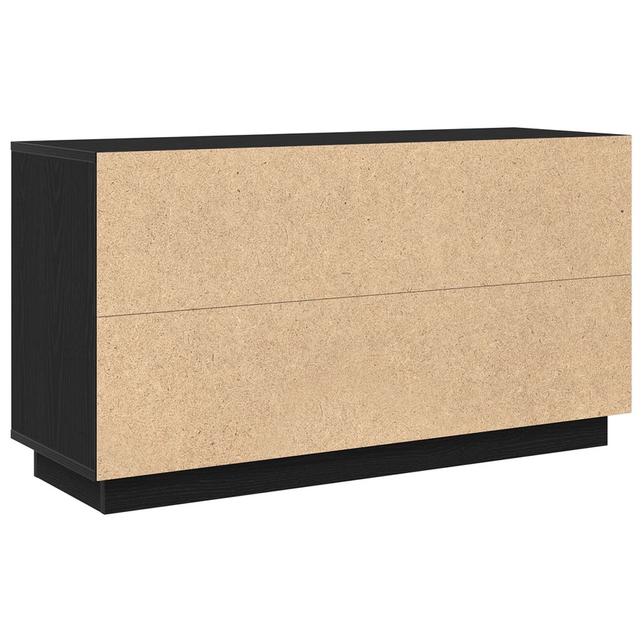 Sideboard Zwart Eiken 102X35X55 Cm Engineered Wood
