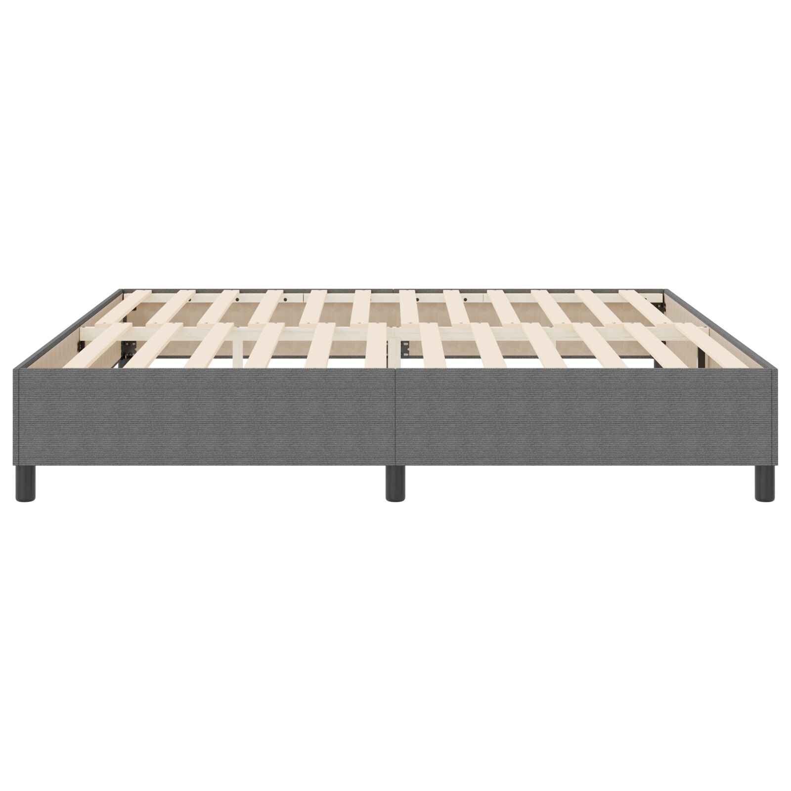 Boxspringbed Corduroy Stof Lichtgrijs 200 x 200 cm