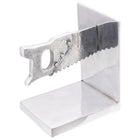 Boekensteunen 2 stuks zilver 11x14x17.5 cm aluminium