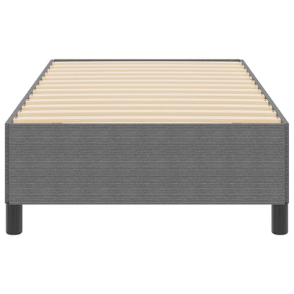 Bedframe Corduroy Stof Lichtgrijs 100 x 200 cm