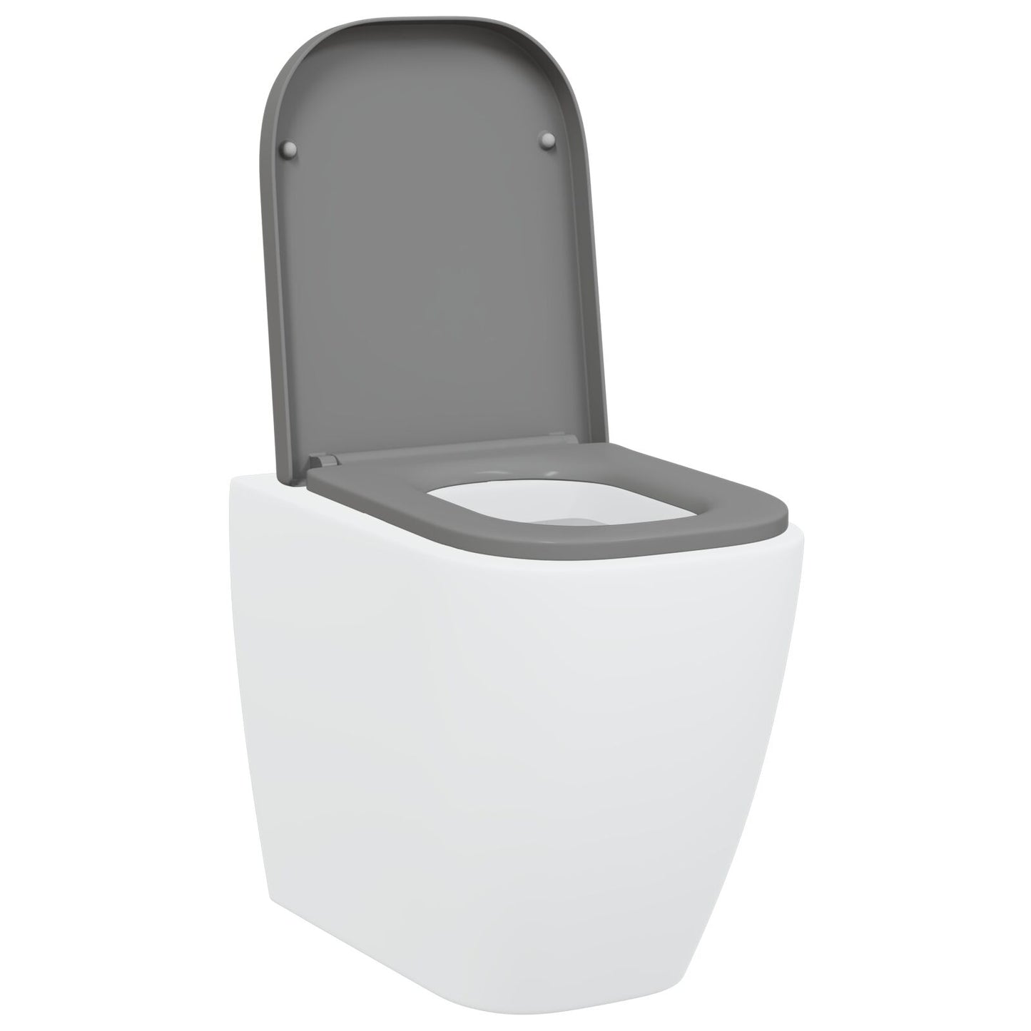 Snelle Toiletbril Met Soft Close Duroplast Grijs