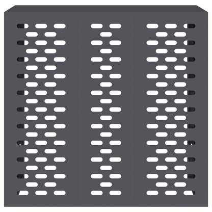 Airconditioner Cover Staal Anthraciet 110 x 50 x 105 cm
