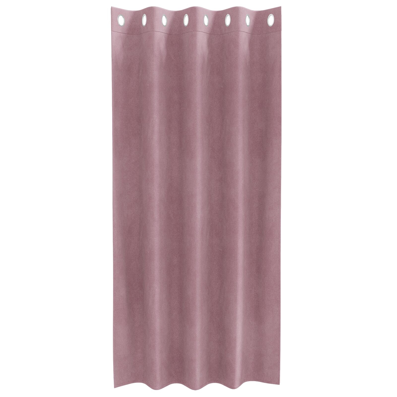Blackout Gordijnen 2 Stuks Velours Donkerroze 140 x 175 cm met oogjes