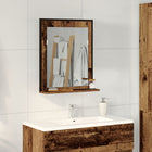 Spiegelkast 50x12x60 cm oud hout