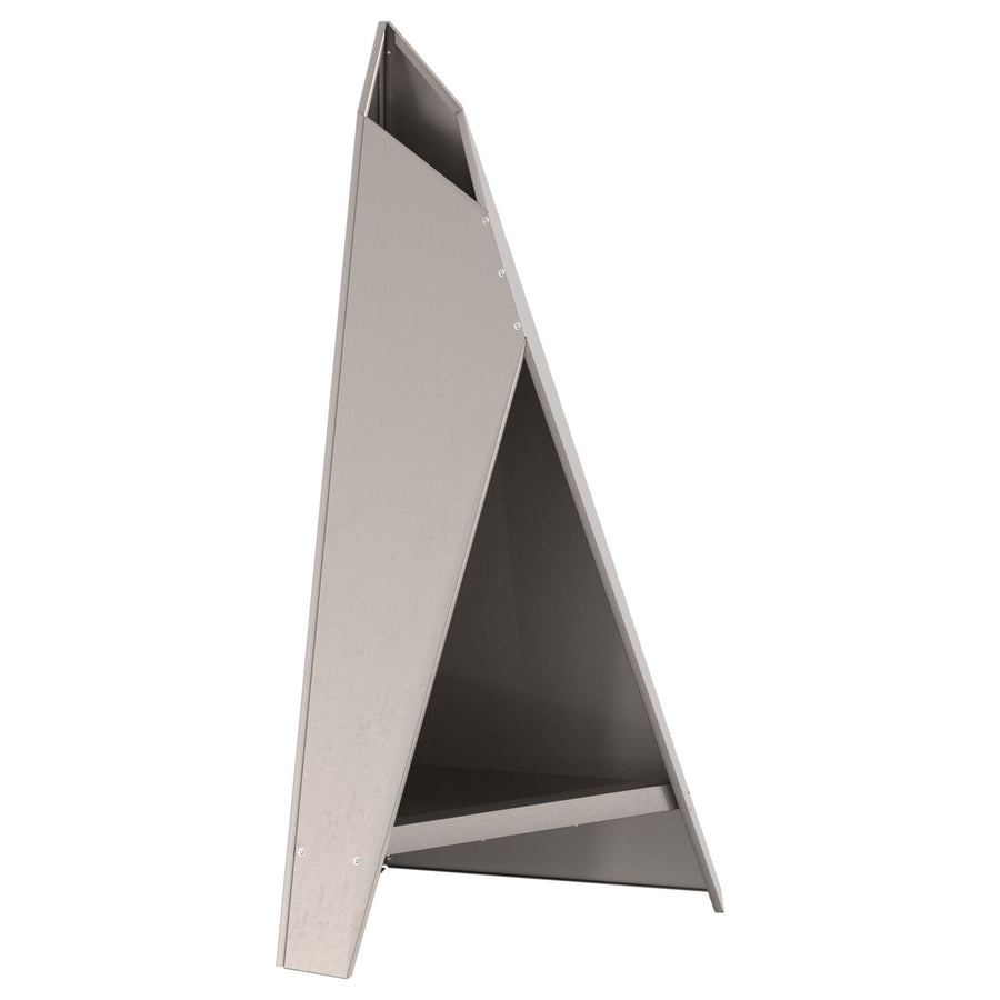 Vuurkorf Piramide Zwart 58X36X100 Cm Staal Verweerd staal/Bruin