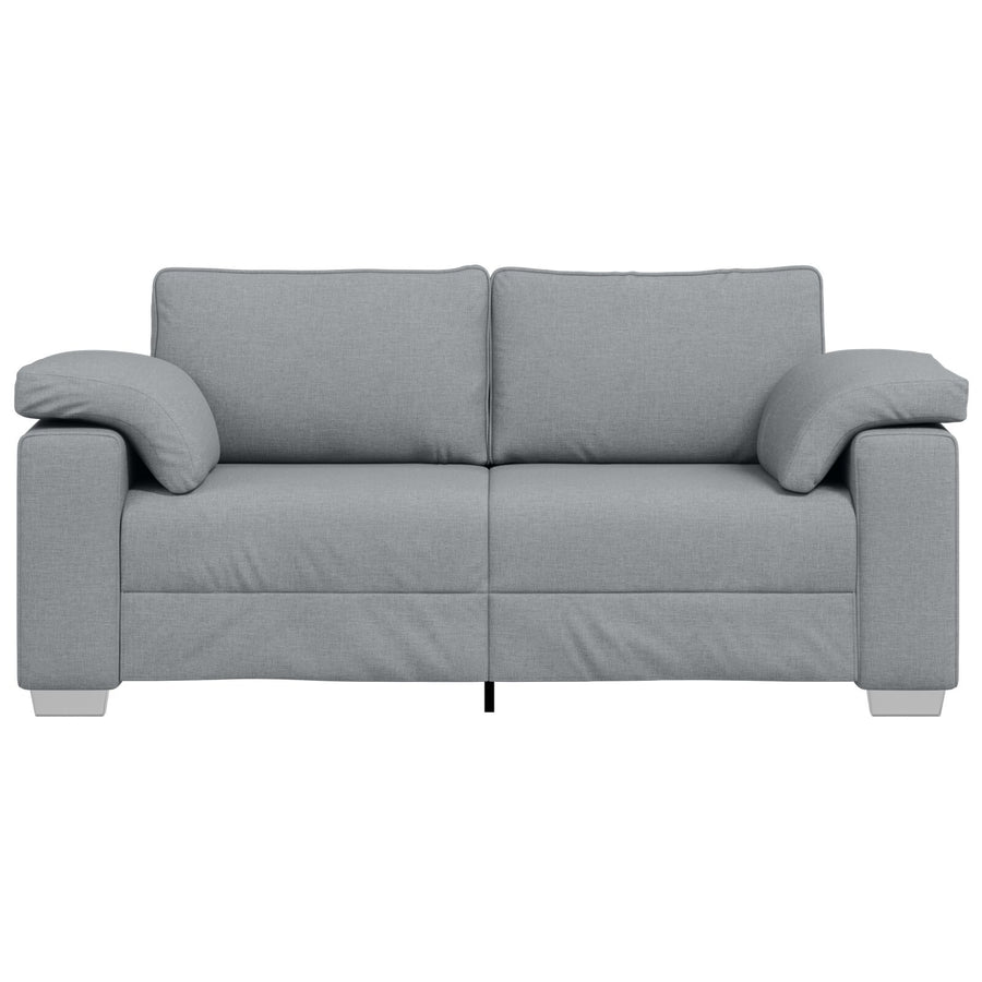 Loveseat Van Stof Lichtgrijs 140 cm