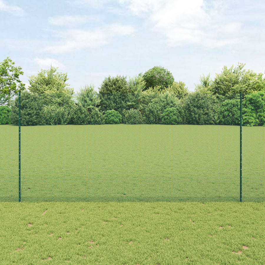 Gelaste Draadafgrond Met 5 U-Post Groen 1.6X10 M Staal
