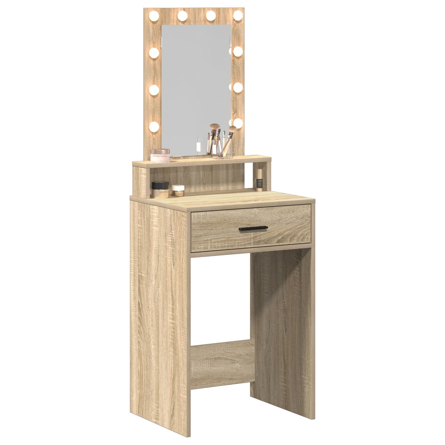 Kaptafel Met Led-Lampen - - Sonoma eiken 50 x 41 x 140 cm
