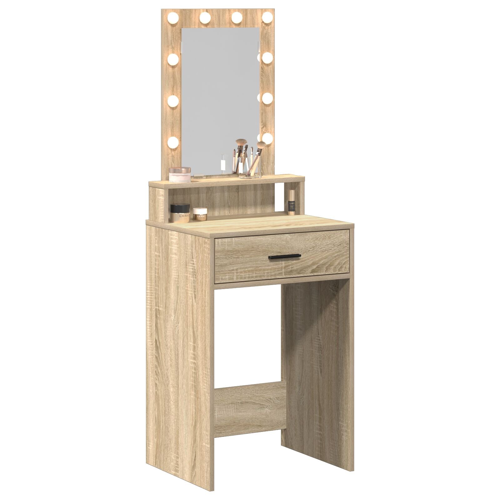 Kaptafel Met Led-Lampen - - Sonoma eiken 50 x 41 x 140 cm