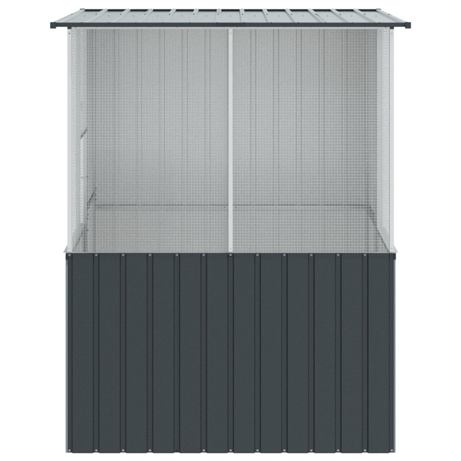 Vogelkooi Anthraciet 215X78X200 Cm Gegalvaniseerd Staal
