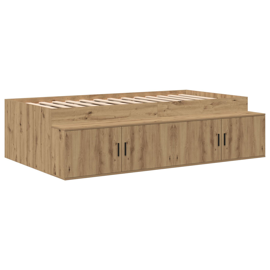 Opbergbedframe Artisan Eik 90X200 Cm
