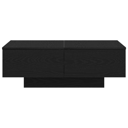 Salontafel Zwart Eiken 90X60X31 Cm Gelaagd Hout