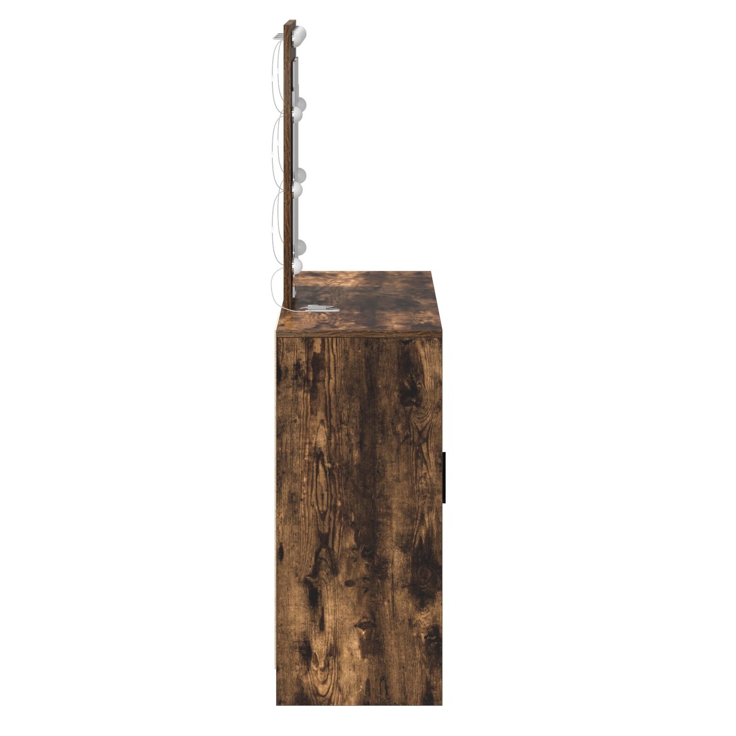 Kaptafel Met Led Verlichting 102X33X135 Cm Gerookt eiken