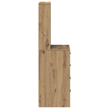 Hoogkast 40X41X135 Cm Bewerkt Hout Ambachtelijk eiken