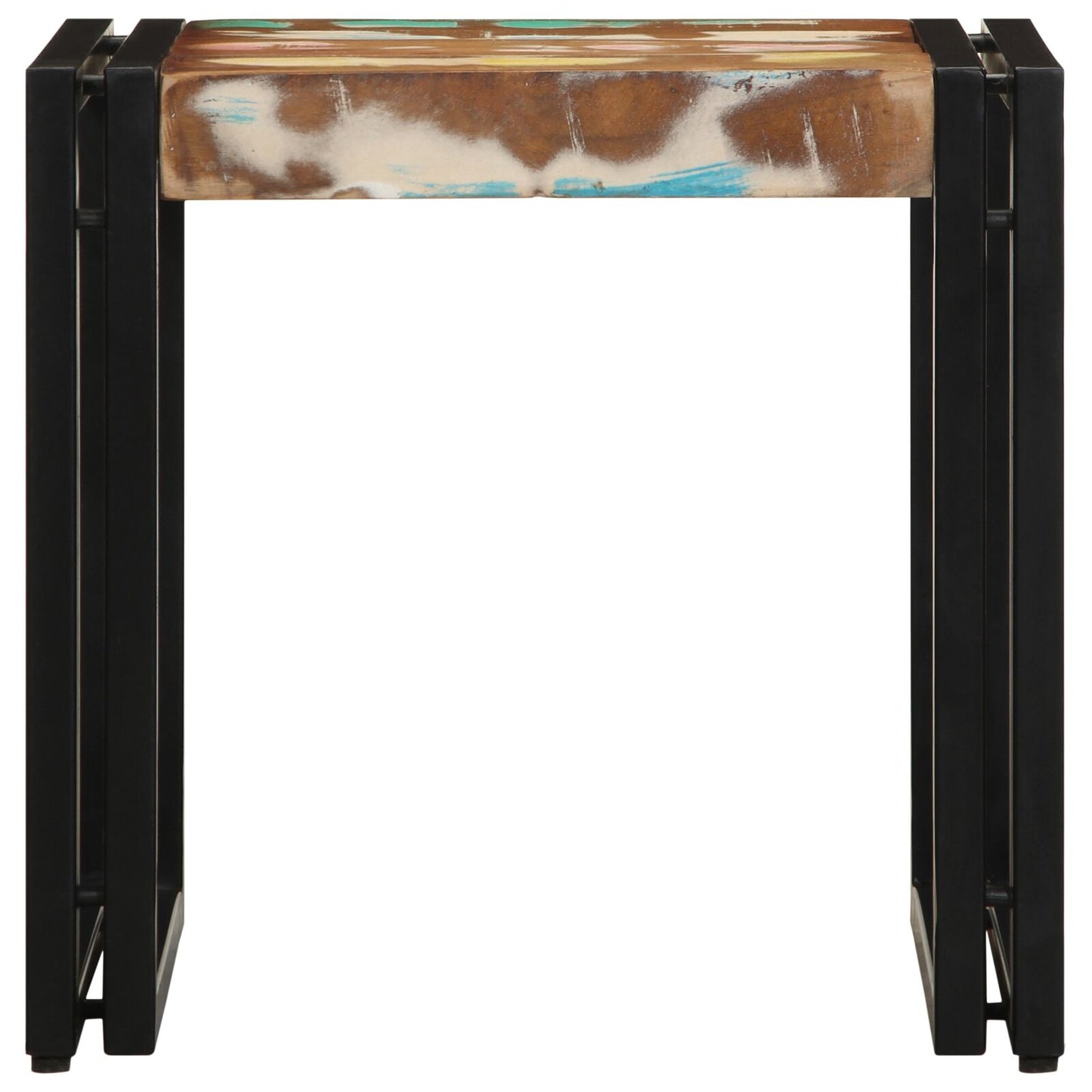 Salontafel Meerkleurig 40X50X38 Cm Massief Hout Gerecycled 90 x 50 x 38 cm Massief acaciahout