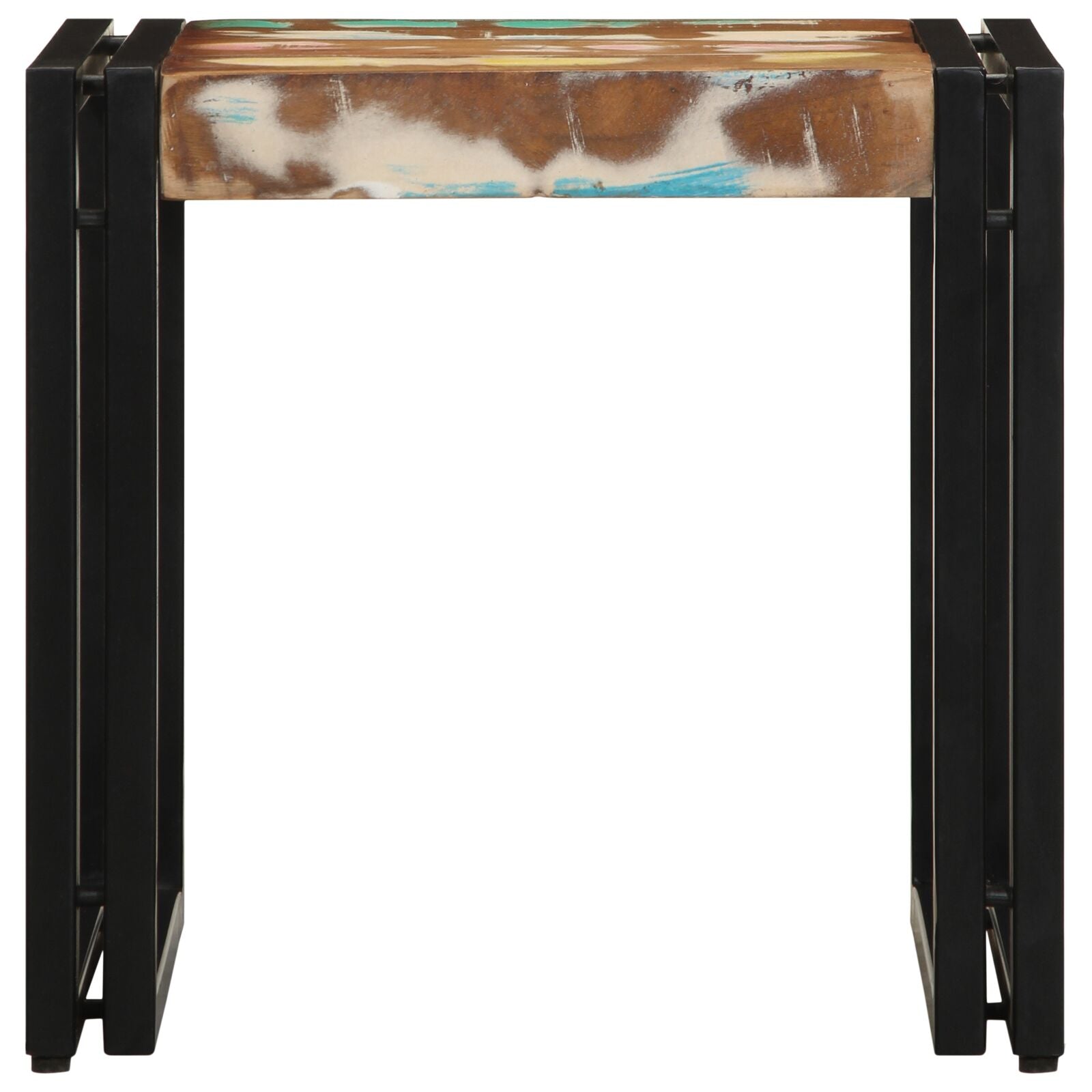 Salontafel Meerkleurig 40X50X38 Cm Massief Hout Gerecycled 90 x 50 x 38 cm Massief acaciahout