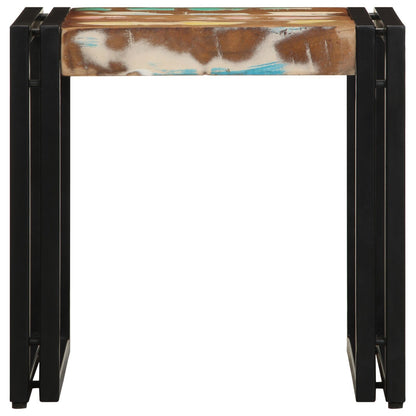 Salontafel Meerkleurig 40X50X38 Cm Massief Hout Gerecycled 90 x 50 x 38 cm Massief acaciahout