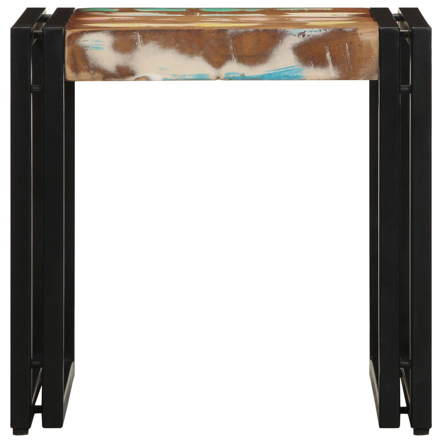 Salontafel Meerkleurig 40X50X38 Cm Massief Hout Gerecycled 90 x 50 x 38 cm Massief acaciahout