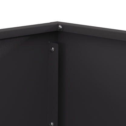 Vuurkorf Vierkant Zwart Staal 60 x 60 x 35 cm Koudgewalst staal/Zwart