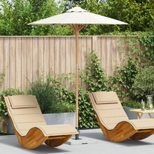Tuinparasol 180X230 Cm Bamboe 180 x 180 x 230 cm Crème Wit