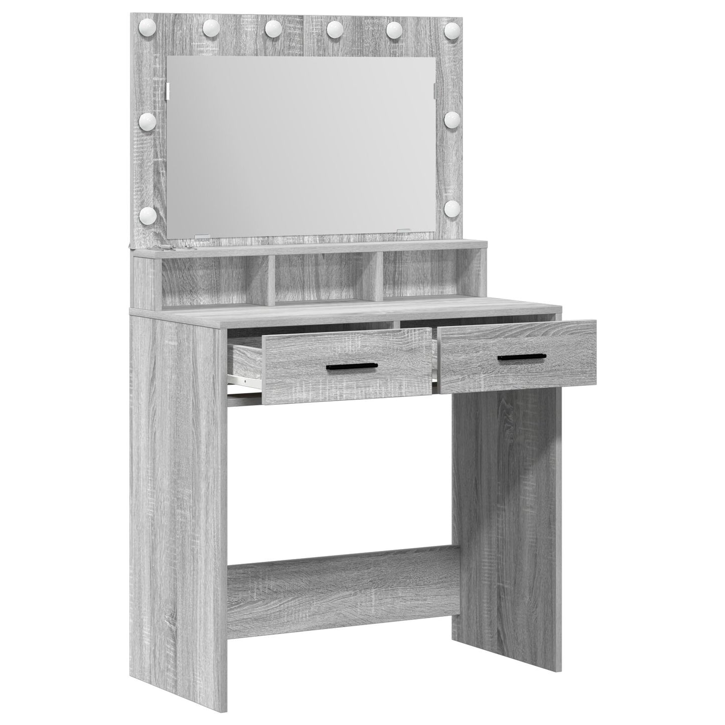 Kaptafel Met Led-Verlichting - 79 x 41 x 135 cm Grijs sonoma
