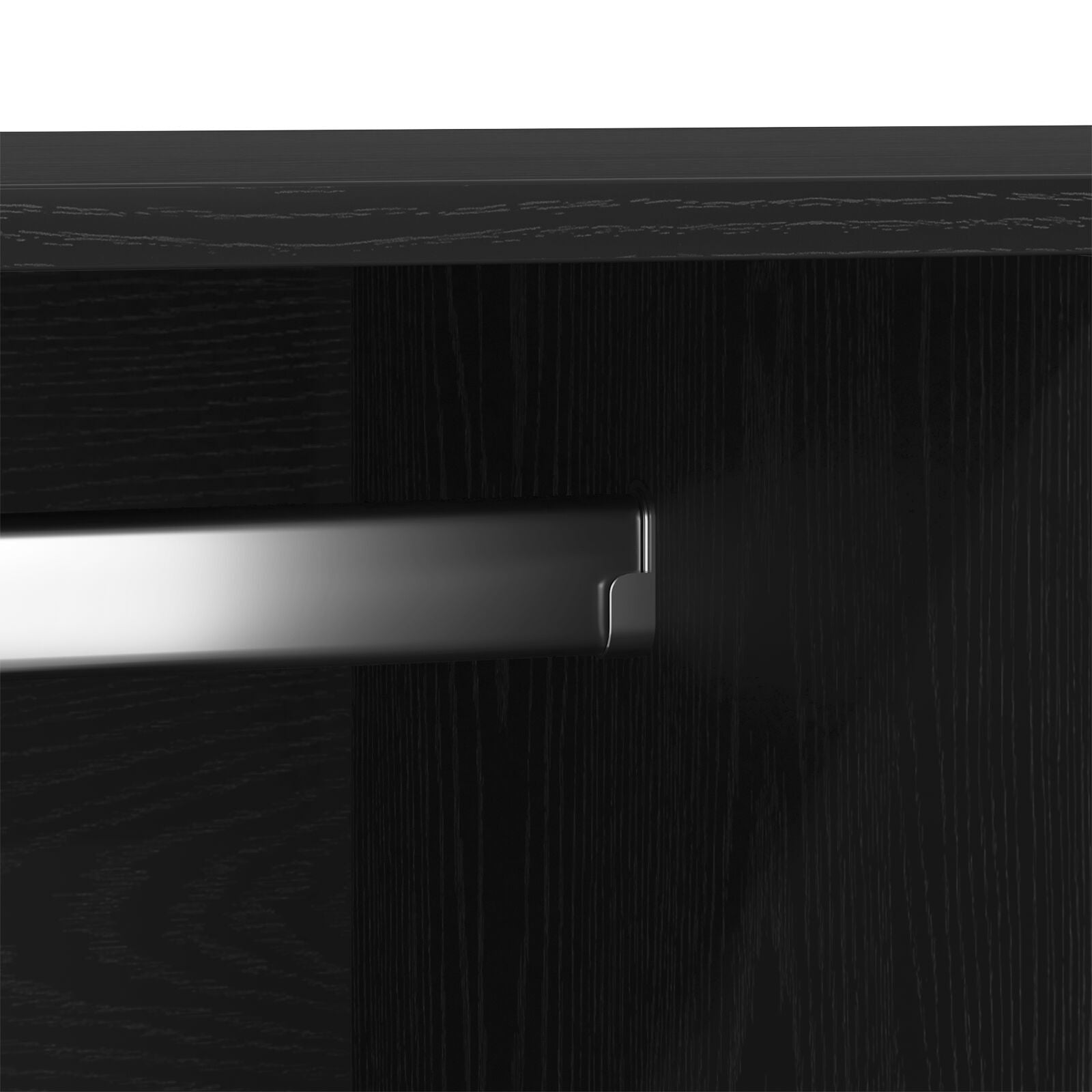 Kast Zwart Eiken 80X52X180 Cm Engineered Hout