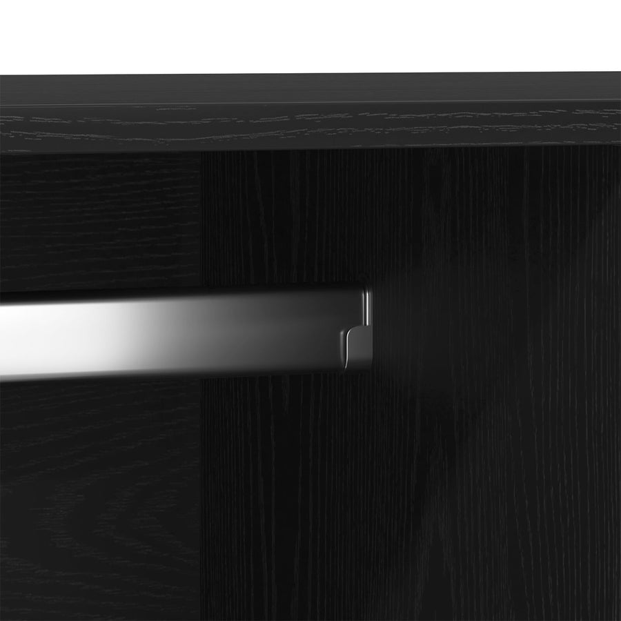 Kast Zwart Eiken 80X52X180 Cm Engineered Hout