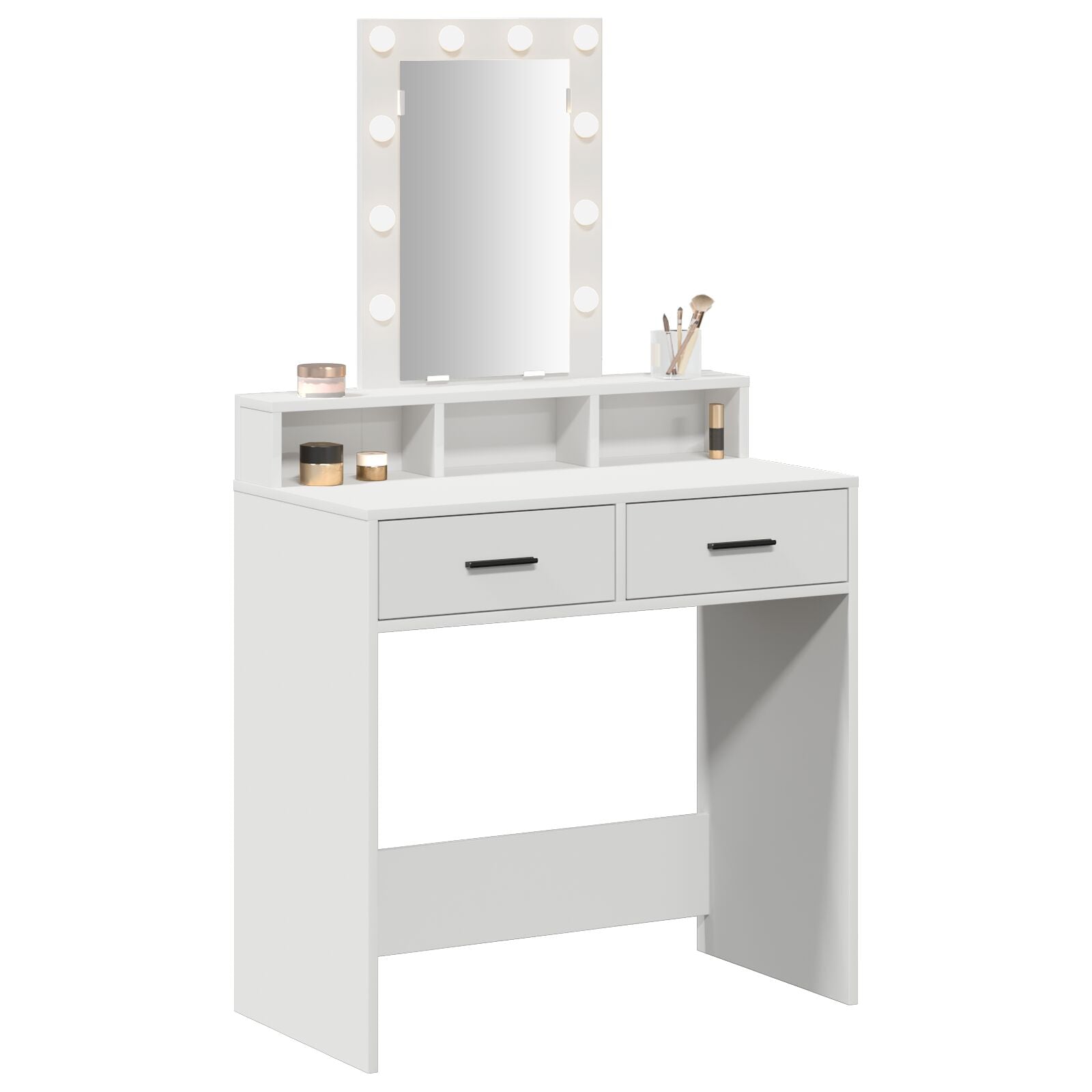 Kaptafel Met Led-Verlichting - - Wit 79 x 41 x 140 cm