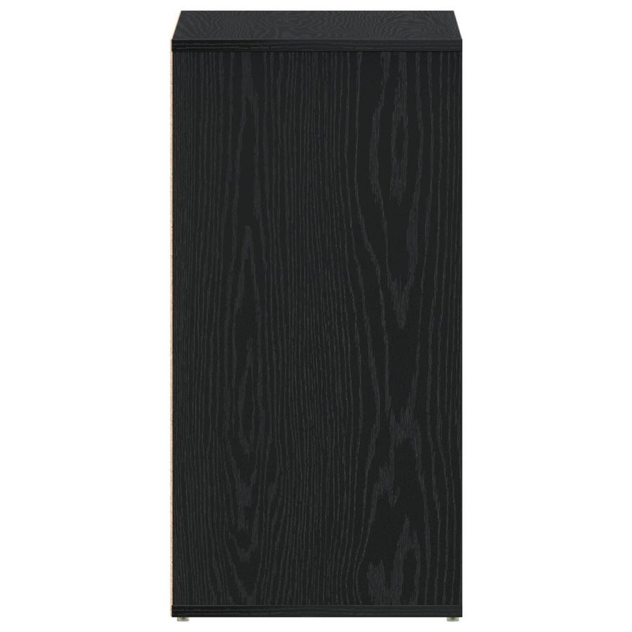 Schoenenkast Geengineerd Hout Zwart eiken 60 x 35 x 70 cm