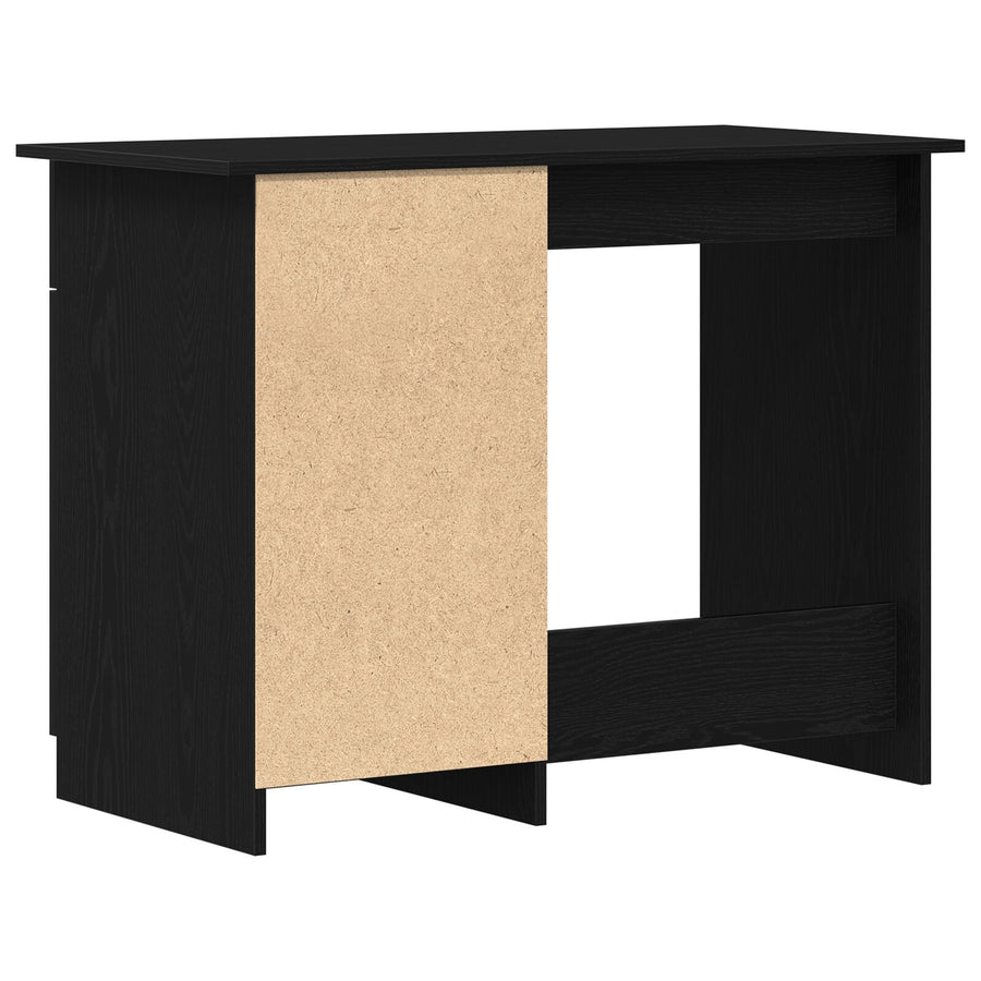 Bureau Zwart Eiken 100X50X76 Cm Enkel Hout