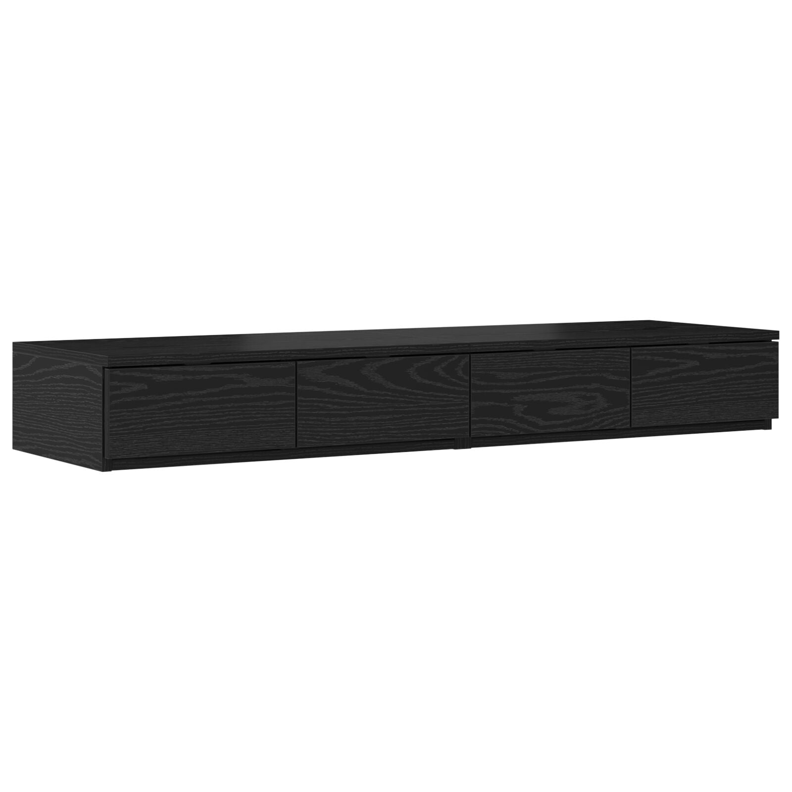 Opbergbedframe Zwart Eiken Bewerkt Hout 120 X 190 Cm Artisanaal Eiken
