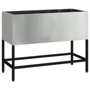Raised Garden Planter Silver 60 x 26 x 45 cm