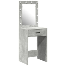 Make-Up Tafel Met Led Lichten In , Beton grijs 50 x 41 x 135 cm