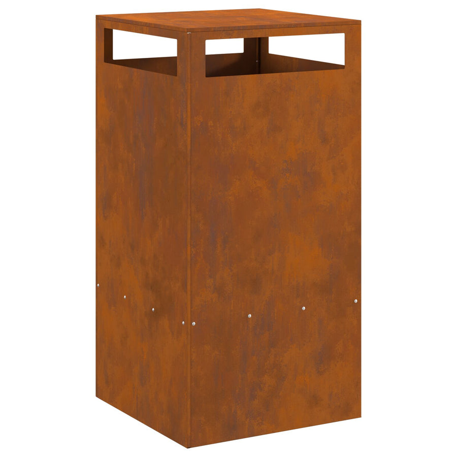 Vuurpit Weerbestendig Staal 50 x 50 x 100 cm Verweerd staal/bruin