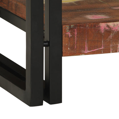 Console Tafel Meerkleurig 120X33X75 Cm Massief Hout Gerecycled 120 cm Massief gerecycled hout