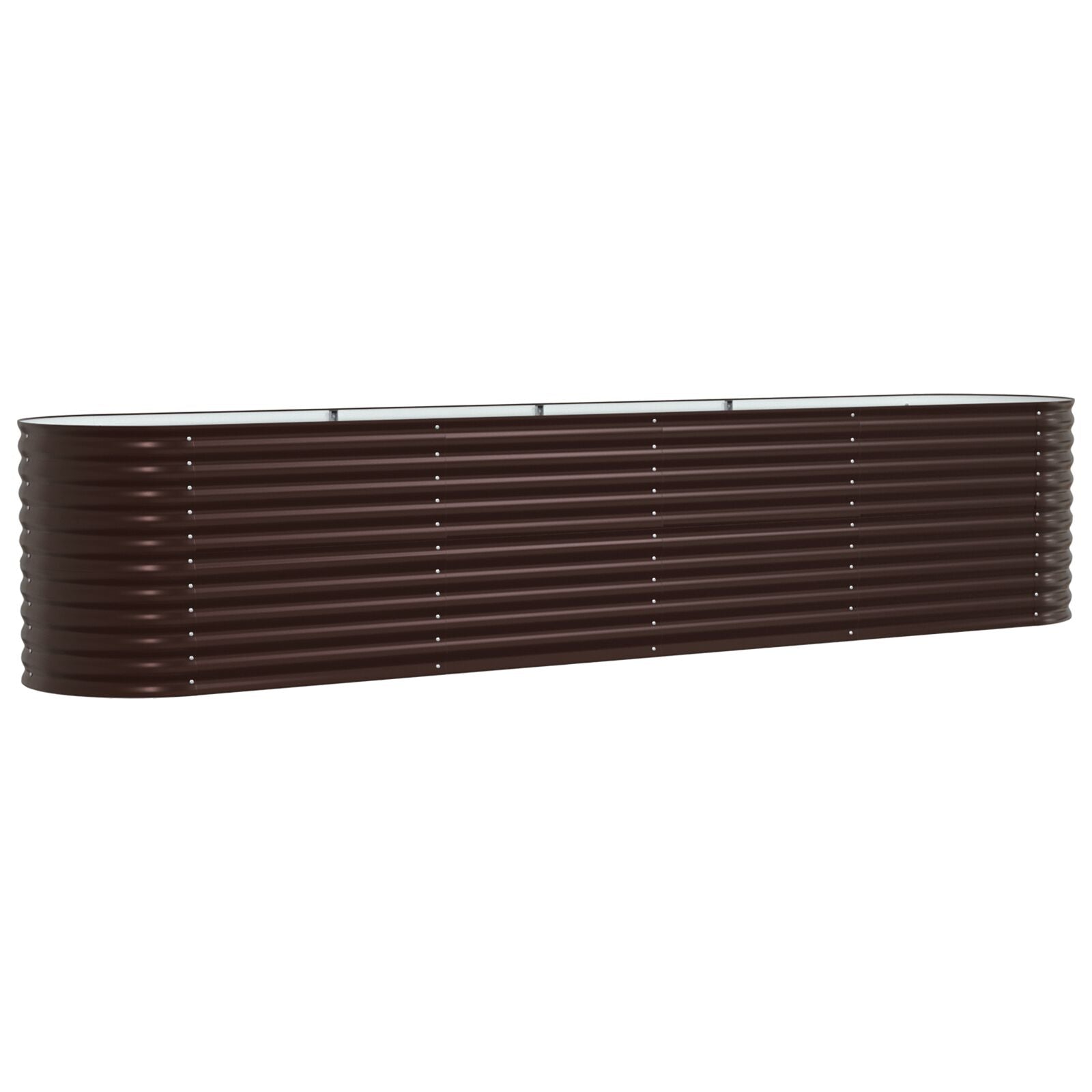 Tuin Raised Bed Gegalvaniseerd Staal 400 x 80 x 81 cm Bruin