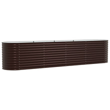 Tuin Raised Bed Gegalvaniseerd Staal 400 x 80 x 81 cm Bruin