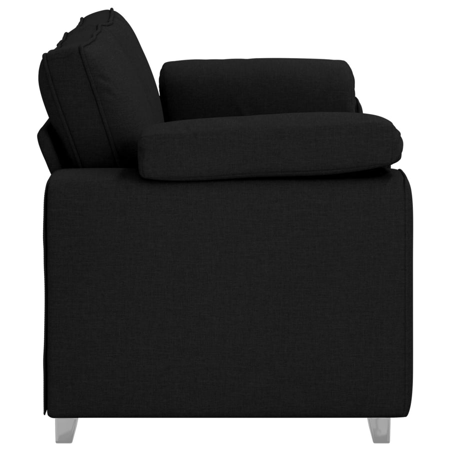 Loveseat Sofa Stof Zwart 140 cm
