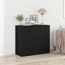 Dressoir Zwart Eiken 33X80X70 Cm Engineered Hout