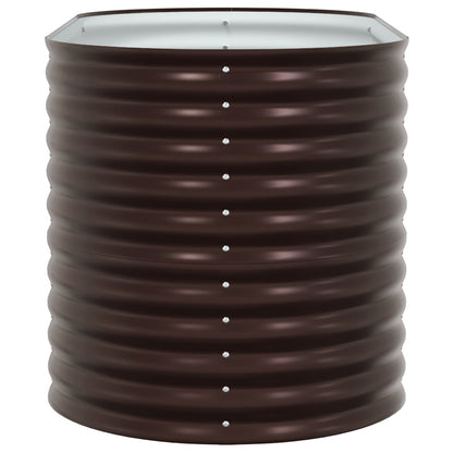 Tuin Kweekbak Gegalvaniseerd Staal 160 x 80 x 81 cm Bruin