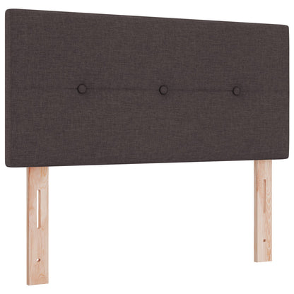 Hoofdbord Met Knopen Stof Donkerbruin 80 cm Laag hoofdbord