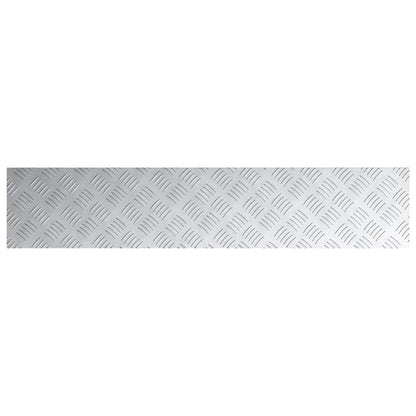 Aluminium Ruitplaten 4 Stuks Anti-Slip 100X20 Cm 100 x 20 x 0.3 cm Rechthoekig