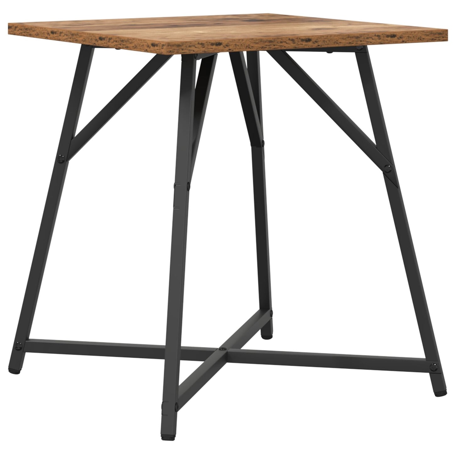 Bijzettafel Set Van 2 , Geengineerd Hout En Metaal Oud hout
