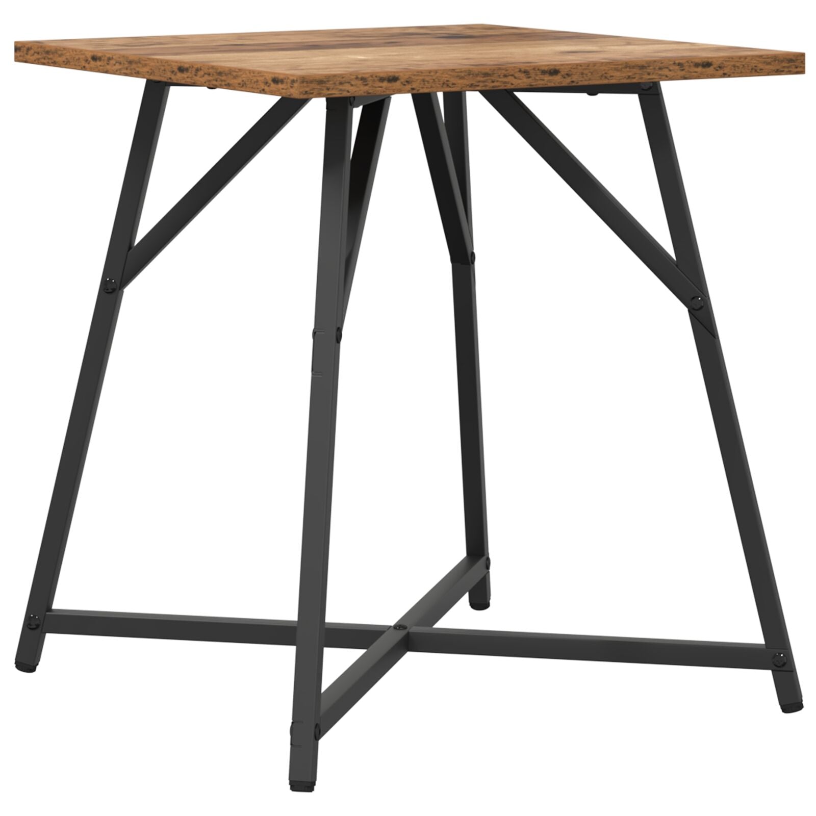 Bijzettafel Set Van 2 , Geengineerd Hout En Metaal Oud hout