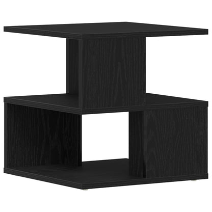 Bijzettafel Zwart Eiken 40X40X40 Cm Geengineerd Hout