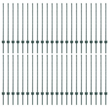 Hekpalen 44 stuks U-Channel Groen 140 cm Staal