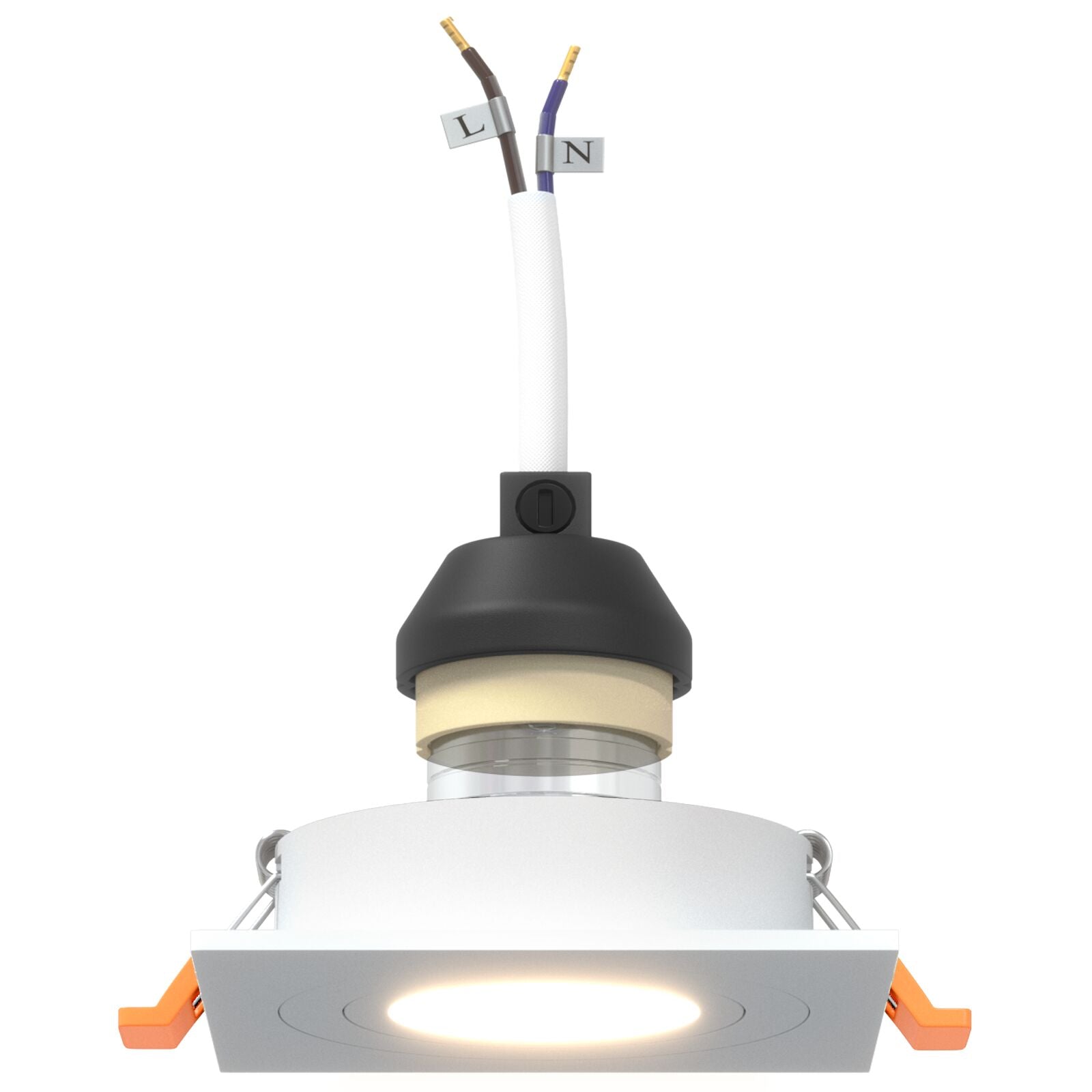 Ingebouwde Spotlights 24 Stuks Vierkant Gu10 Wit 91X91 Mm