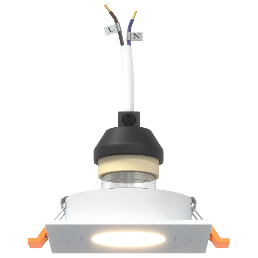 Ingebouwde Spotlights 24 Stuks Vierkant Gu10 Wit 91X91 Mm