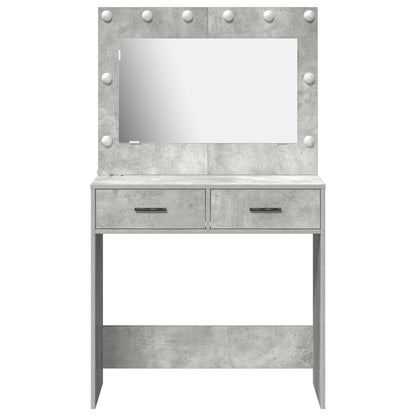 Kaptafel Met Led-Verlichting 78,5X41X135 Cm Beton grijs 78.5 x 41 x 135 cm
