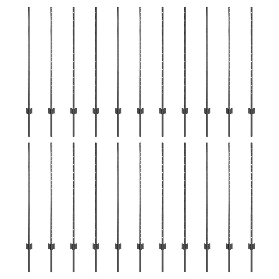 Heipalen 44 st U-Channel Grijs 160 cm Staal